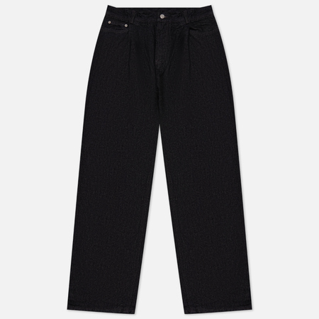 фото Мужские джинсы unaffected one tuck wide denim 23fw, цвет чёрный, размер s