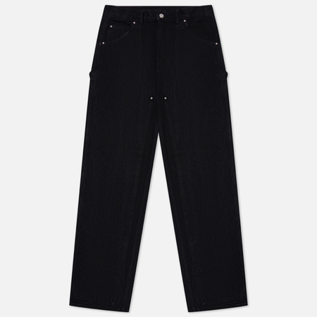 фото Мужские джинсы unaffected double knee denim, цвет чёрный, размер s