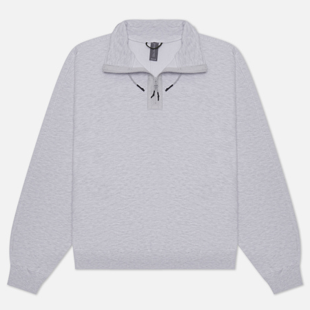 фото Мужская толстовка unaffected stand collar half zip, цвет серый, размер s