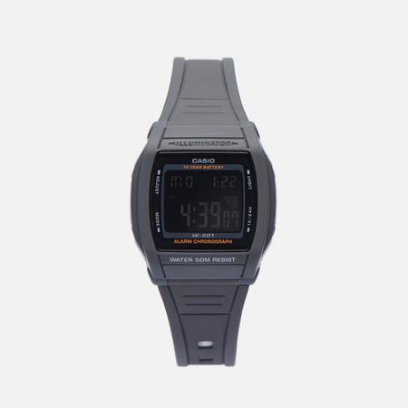 фото Наручные часы casio collection w-201-1b, цвет чёрный