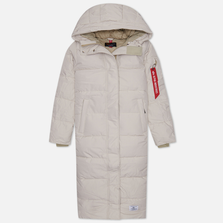 фото Женская куртка парка alpha industries sierra gen ii, цвет бежевый, размер xs