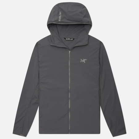 фото Мужская куртка ветровка arcteryx atom sl hoody, цвет серый, размер l