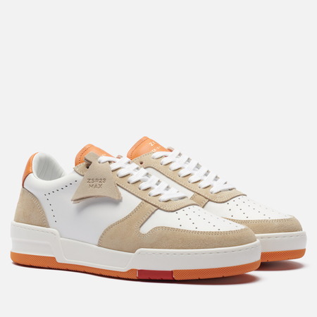 фото Женские кроссовки zespa zsp23 max nappa/suede tricolor, цвет бежевый, размер 37 eu