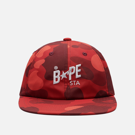Кепка A Bathing Ape Color Camo BAPE STA Panel, цвет красный