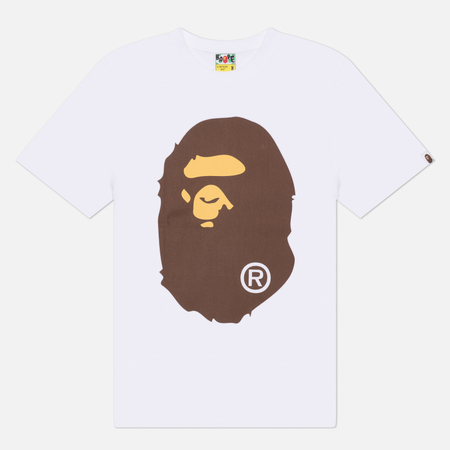 Мужская футболка A Bathing Ape Big Ape Head, цвет белый, размер XXL