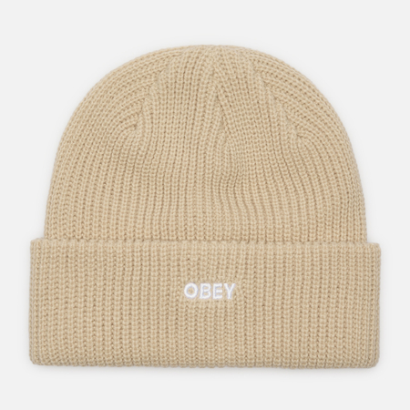 Шапка OBEY Future, цвет бежевый