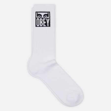 Носки OBEY Eyes Icon, цвет белый, размер 40-46 EU