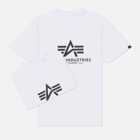 Комплект мужских футболок Alpha Industries Basic 2-Pack, цвет белый, размер XXL