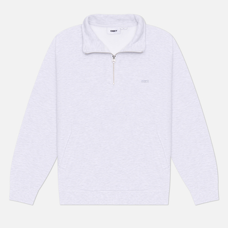 Мужская толстовка OBEY Established Works Bold Mockneck, цвет серый, размер S