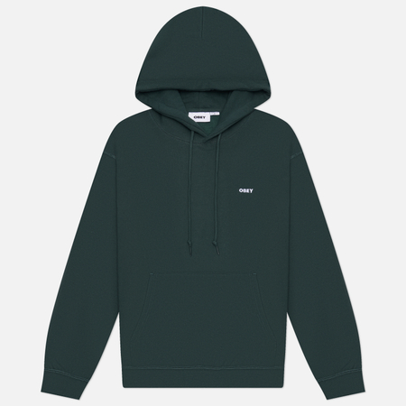 Мужская толстовка OBEY Established Works Bold Hoodie II Fleece, цвет зелёный, размер XXL