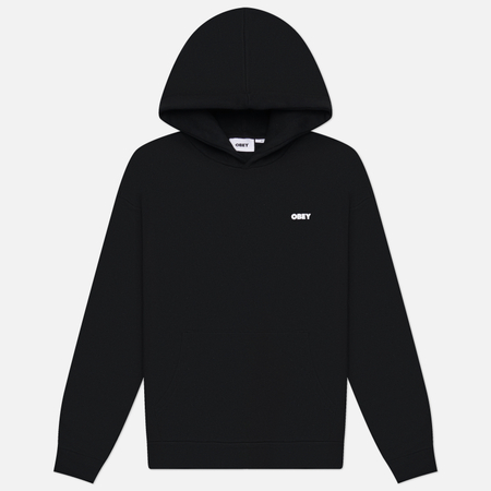 Мужская толстовка OBEY Bold Icon Extra Heavy Hoodie Fleece, цвет чёрный, размер XXL