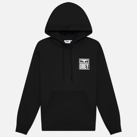 Мужская толстовка OBEY Eyes Icon Hoodie Fleece, цвет чёрный, размер L