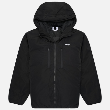 Мужской пуховик OBEY Noctrax Puffer, цвет чёрный, размер M