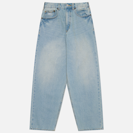Мужские джинсы OBEY Bigwig Baggy Denim 13.5 Oz, цвет голубой, размер 30