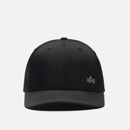 Кепка Alpha Industries Metal Label, цвет чёрный