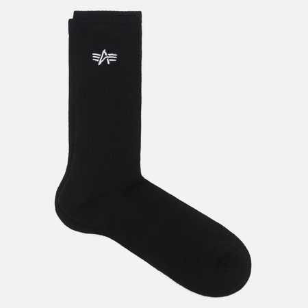 Комплект носков Alpha Industries Basic 3-Pack, цвет чёрный, размер 39-42 EU