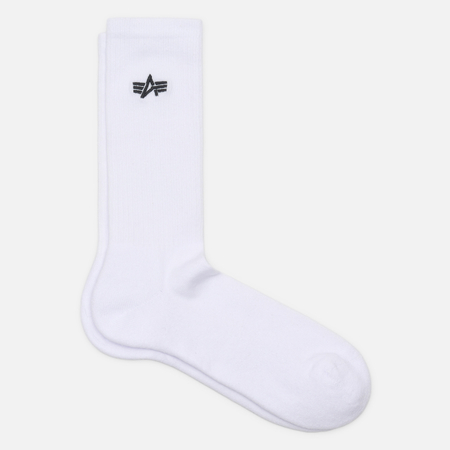 Комплект носков Alpha Industries Basic 3-Pack, цвет белый, размер 43-46 EU