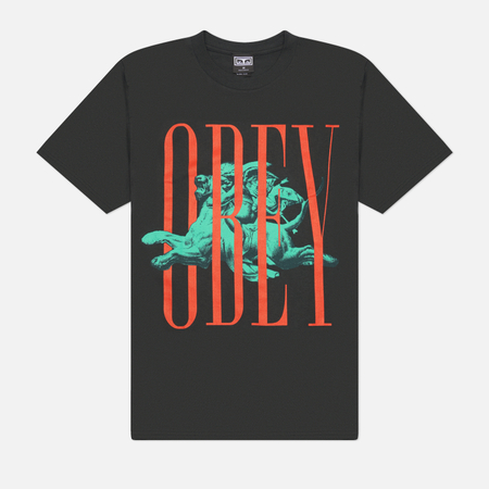 Мужская футболка OBEY Pillars, цвет чёрный, размер L