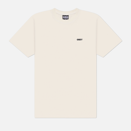 Мужская футболка OBEY Bold Icon Face, цвет бежевый, размер S