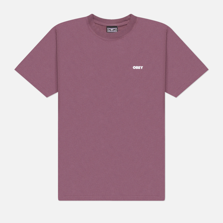 Мужская футболка OBEY Bold Icon Face, цвет фиолетовый, размер L