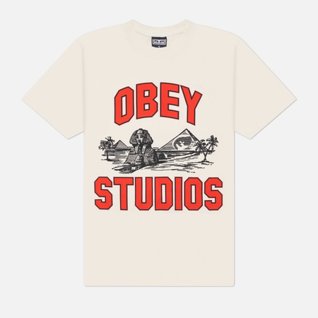 Мужская футболка OBEY Cairo, цвет белый, размер L