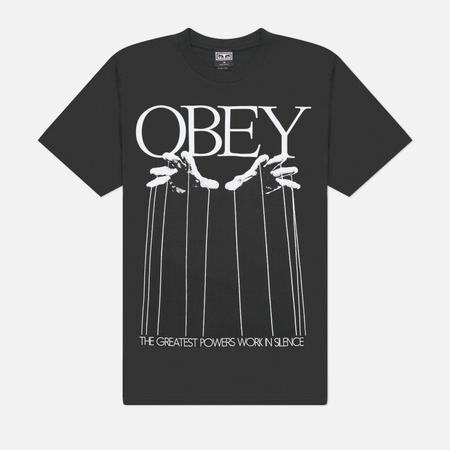 Мужская футболка OBEY Marionette, цвет чёрный, размер S