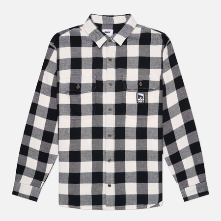 Мужская рубашка OBEY Jones Woven, цвет белый, размер L