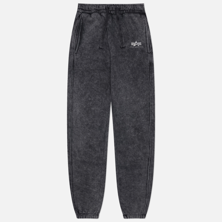 Мужские брюки Alpha Industries Vintage Basic Jogger Small Logo, цвет чёрный, размер S