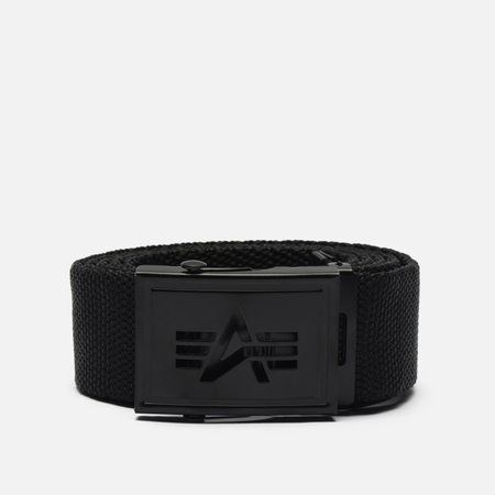 Ремень Alpha Industries Heavy Duty Logo, цвет чёрный