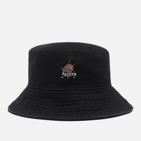 Панама Evisu Washed Bucket, цвет чёрный