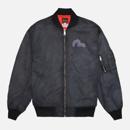 Мужская куртка бомбер Evisu 3M Thinsulate Padded Fire Daikoku, цвет чёрный, размер XXL