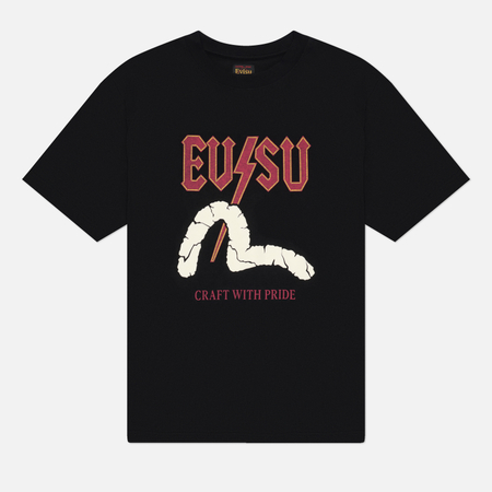 Мужская футболка Evisu Thunder Seagull, цвет чёрный, размер M