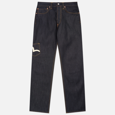 Мужские джинсы Evisu Heritage Multi Pocket Denim, цвет синий, размер 34