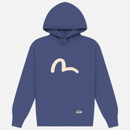 Мужская толстовка Evisu Heritage Seagull Printed Hoodie, цвет синий, размер XL
