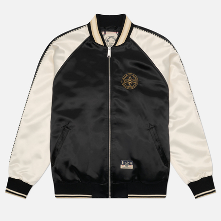 Мужская куртка бомбер Evisu Heritage Light Padded Flying Dragon Embroidered Souvenior, цвет чёрный, размер M