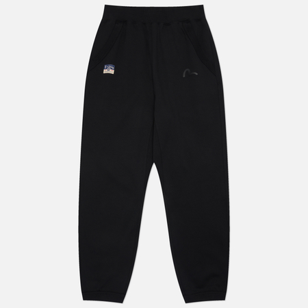 Мужские брюки Evisu Heritage Emboss Kamon, цвет чёрный, размер XL