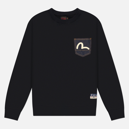 Мужская толстовка Evisu Heritage Multi Pocket Flying Dragon Embroidered, цвет чёрный, размер S