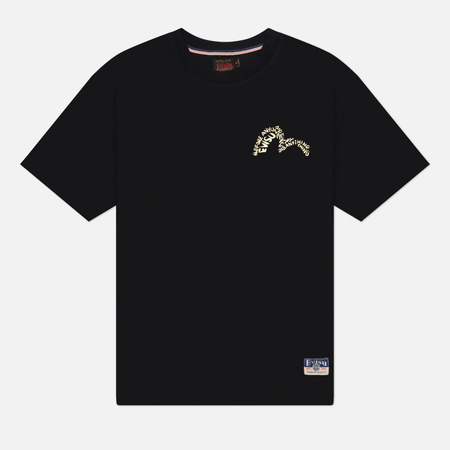 Мужская футболка Evisu Heritage Seagull Puff Print, цвет чёрный, размер XXL