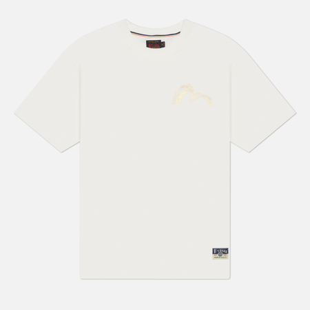 Мужская футболка Evisu Heritage Seagull Puff Print, цвет белый, размер M