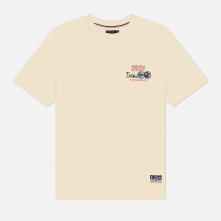 Мужская футболка Evisu Heritage Fortune Daruma Printed, цвет бежевый, размер S