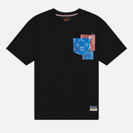 Мужская футболка Evisu Heritage Multi Pocket, цвет чёрный, размер XXL