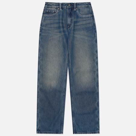 Женские джинсы Evisu Heritage Pale Blue Seagull Relax Straight Leg, цвет синий, размер 28