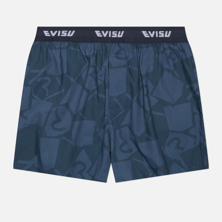 Мужские трусы Evisu Heritage Essential Trunks All Over Print, цвет синий, размер XL