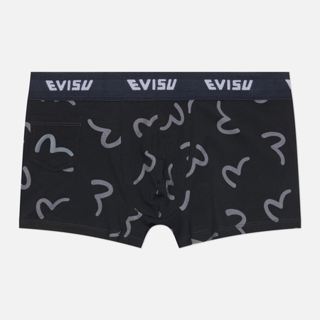 Мужские трусы Evisu Heritage Essential Trunks, цвет чёрный, размер S