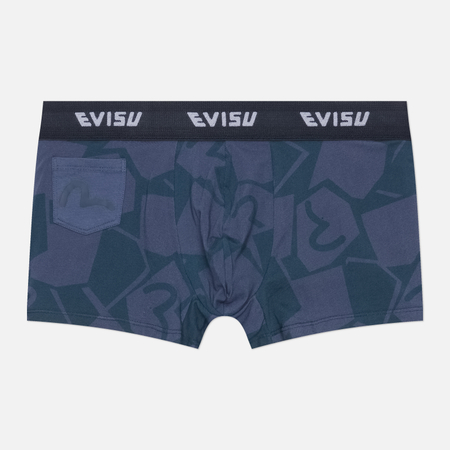 Мужские трусы Evisu Heritage Essential Trunks, цвет синий, размер XL