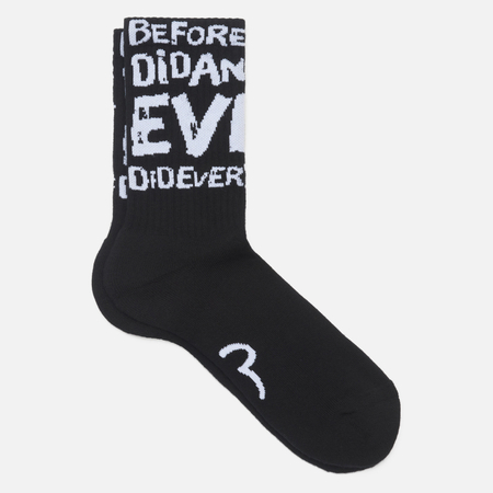 Носки Evisu Heritage Jacquard Long Regular Fit, цвет чёрный