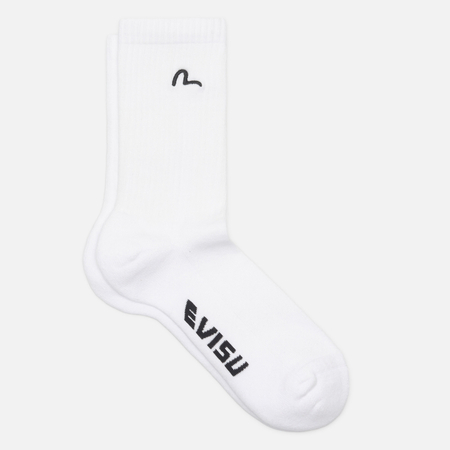 Носки Evisu Heritage Seagull Embroidered Long, цвет белый, размер 40-46 EU