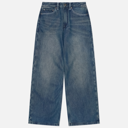 Женские джинсы Evisu Heritage Washed Daicock Straight Light Blue, цвет синий, размер 27