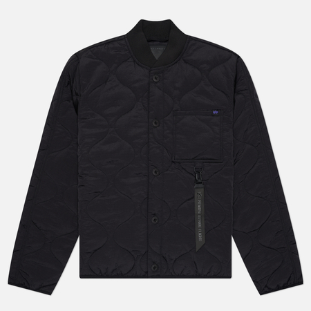 Мужская стеганая куртка Alpha Industries CWU-9/P Quilted, цвет чёрный, размер L