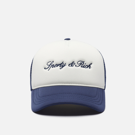 Кепка Sporty & Rich Signature Logo Trucker, цвет синий